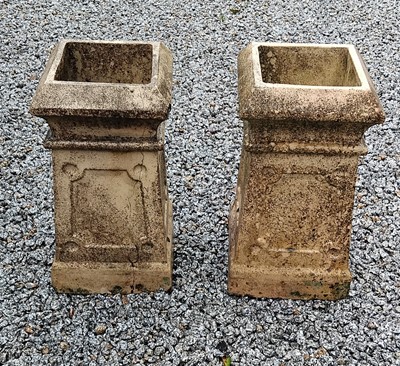 Lot 775 - A pair of terracotta chimney pots.