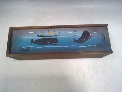 Lot 1 - Stephen Camps (1957), Handpainted Candle Box,...