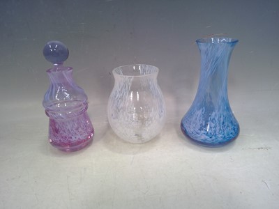 Lot 58 - Two Glass Vases and a Perfume. The Perfume...