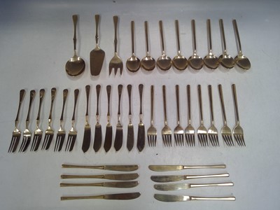 Lot 49 - An Eight Place, Thai Bronze Flatware Set.