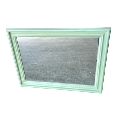 Lot 76 - A painted pine-framed Mirror. 78 x 108cm.