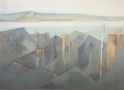 Lot 222 - Michael PRAED (b. 1941) Across The Bay Oil on...