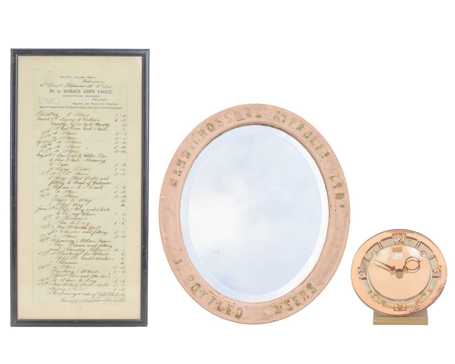 Lot 5 - A Brewery advertising mirror, Mann, Crossman & Paulin Ltd.