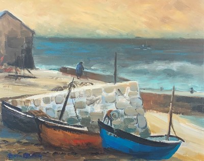 Lot 223 - Barrie BRAY (d. 2015) Rising Storm Sennen Oil...