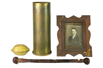 Lot 11 - An Eastern hardwood dome top writing box.