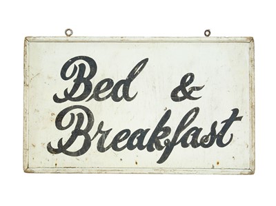 Lot 101 - A hand painted business advertising sign.