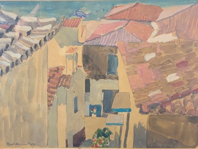 Lot 226 - Charles BREAKER (1906-1985) Pantiles in Poros...