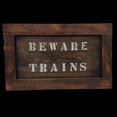 Lot 97 - A repurposed cupboard door into a man-cave...