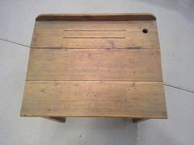 Lot 26 - A Vintage School Desk. The Desk is 57cm tall,...