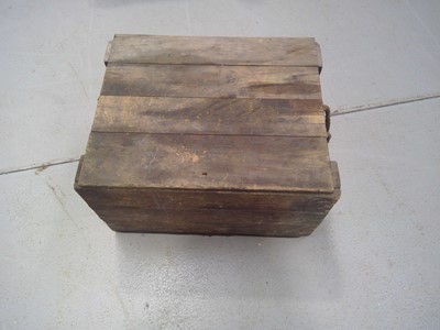 Lot 100 - A Pine Crate. The Crate measures 36cm tall,...