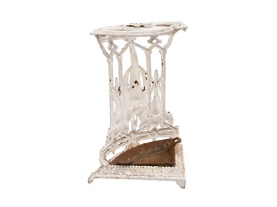 Lot 954 - A Victorian Coalbrookdale cast iron Fern pattern corner stick stand.