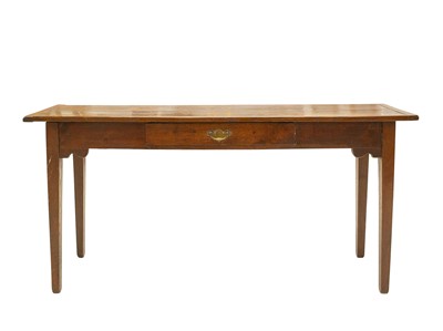 Lot 900 - A late 19th century elm side table.