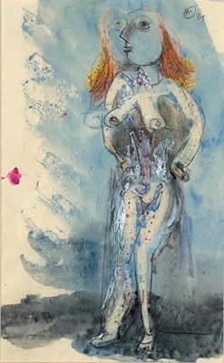 Lot 231 - Bernard MEADOWS (1915-2005) Female Nude Mixed...