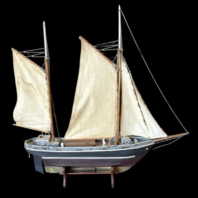 Lot 24 - A scratch-built model boat, inspired by a...