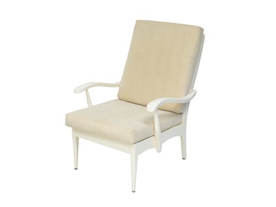 Lot 599 - A mid-century white-painted wood chair made by Dr Roger SLACK (1919-2007).