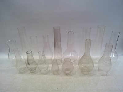 Lot 122 - Sixteen Oil Lamp Chimneys.