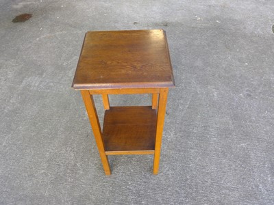 Lot 16 - An Oak Two Tier Plant Stand. The Stand is 78cm...