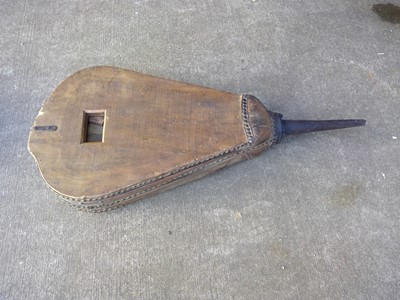 Lot 6 - Large Antique Furnace Bellows. The Bellows are...