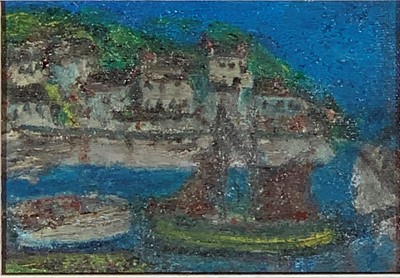 Lot 240 - Mary JEWELS (1886-1977) Boats in Mousehole...