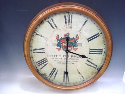 Lot 137 - A Modern COTES DU RHONE Clock. The Clock is...