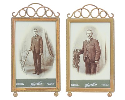 Lot 129 - A pair of Arts and Crafts photo frames.
