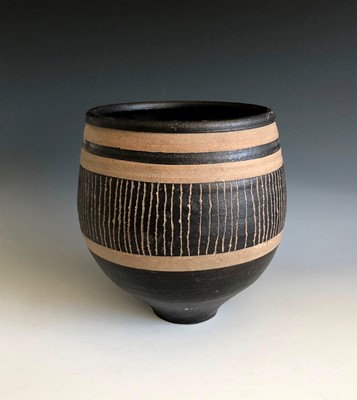 Lot 243 - Jason WASON (b.1946) Stoneware vessel with...