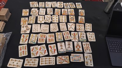 Lot 50 - An assorted collection of French 19th century Tarot playing cards.