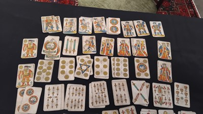 Lot 50 - An assorted collection of French 19th century Tarot playing cards.
