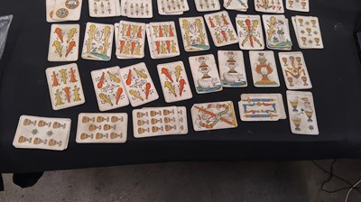 Lot 50 - An assorted collection of French 19th century Tarot playing cards.
