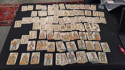 Lot 50 - An assorted collection of French 19th century Tarot playing cards.