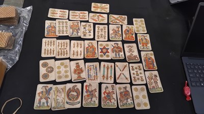 Lot 50 - An assorted collection of French 19th century Tarot playing cards.