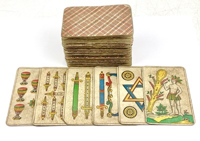 Lot 50 - An assorted collection of French 19th century Tarot playing cards.