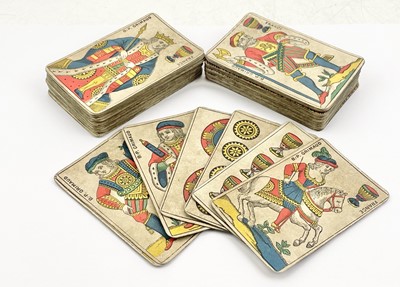 Lot 50 - An assorted collection of French 19th century Tarot playing cards.