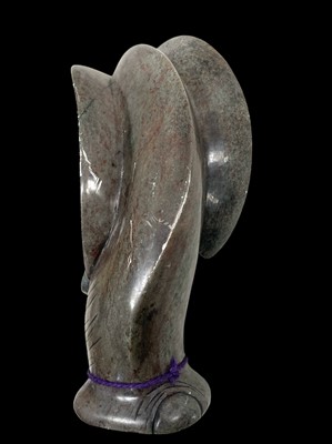 Lot 151 - An African serpentine elephant, by the Shona...