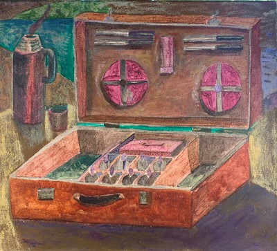 Lot 248 - Jerry WHITE (b.1952) The Picnic Oil on canvas...