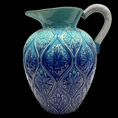 Lot 157 - A mid-century Italian heavy glazed pitcher,...