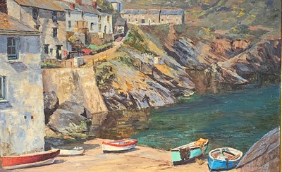 Lot 257 - Nancy BAILEY (1913-2012) Port Loe Oil on...