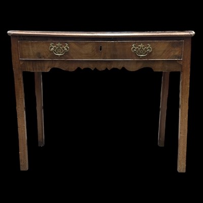 Lot 160 - A mahogany single drawer console/hall table,...
