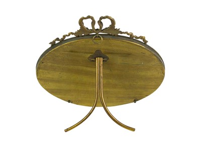 Lot 73 - An ornate Art Nouveau brass frame.