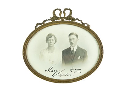 Lot 73 - An ornate Art Nouveau brass frame.