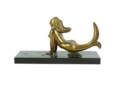 Lot 73 - An ornate Art Nouveau brass frame.