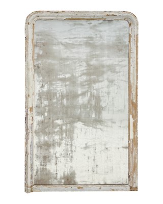 Lot 501 - A Victorian large overmantel mirror.