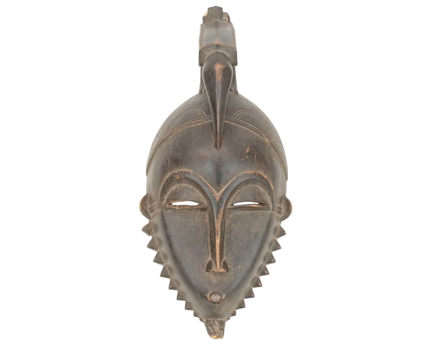 Lot 10 - An African Baule ancestor mask.