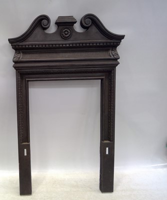 Lot 7 - A Small, Cast Iron Fireplace Surround. The...