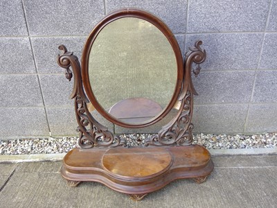 Lot 173 - A Victorian Mahogany, Oval Dressing Table...
