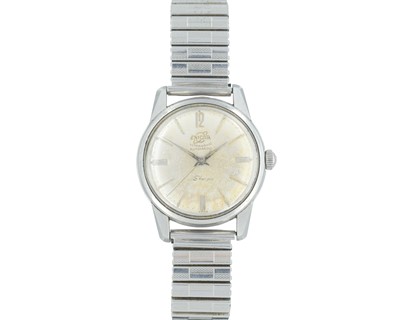 Lot 1016 - ENICAR - An Ultrasonic Seapearl Sherpa stainless steel automatic gentleman's wristwatch.