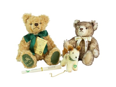 Lot 258 - A limited edition Hermann bear and dog.