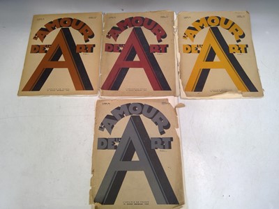 Lot 182 - Eight Vintage L'AMOUR DEL'ART Magazines.