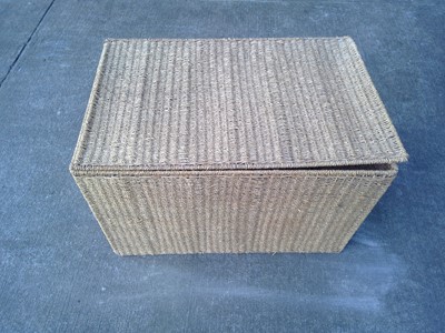 Lot 184 - A Jute Trunk. The Trunk measures 51cm tall,...
