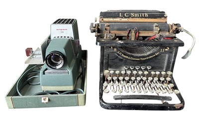 Lot 69 - A Smith & Corona Typewriter and an Argus 300...